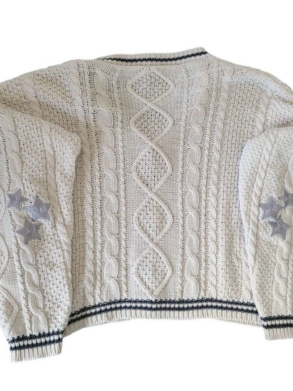 Taylor Swift Cream Cable Knit Sweater - Picture 6 of 8